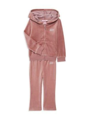 商品Juicy Couture|​Little Girl’s 2-Piece Velour Track Set,价格¥250,第1张图片