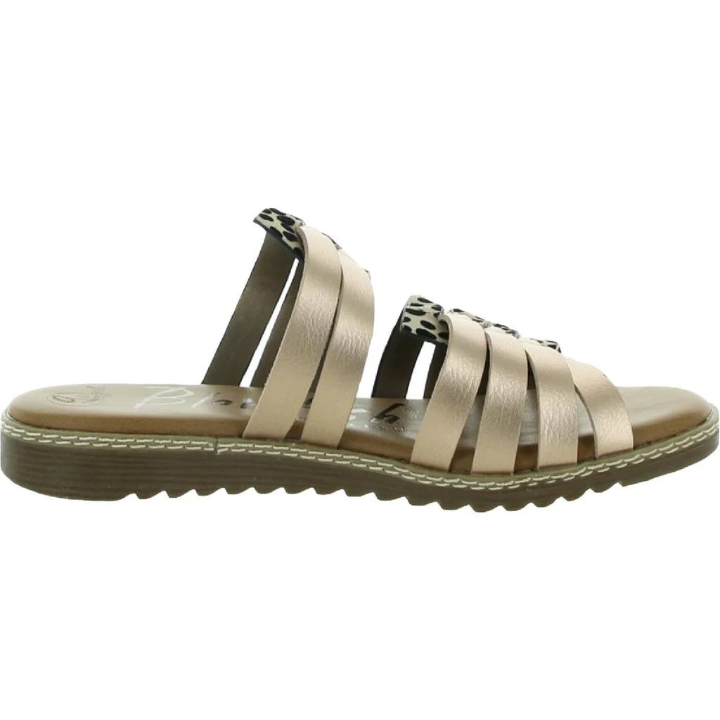 商品Blowfish|Blowfish Womens Osaki Strappy Metallic Slide Sandals,价格¥92,第2张图片详细描述