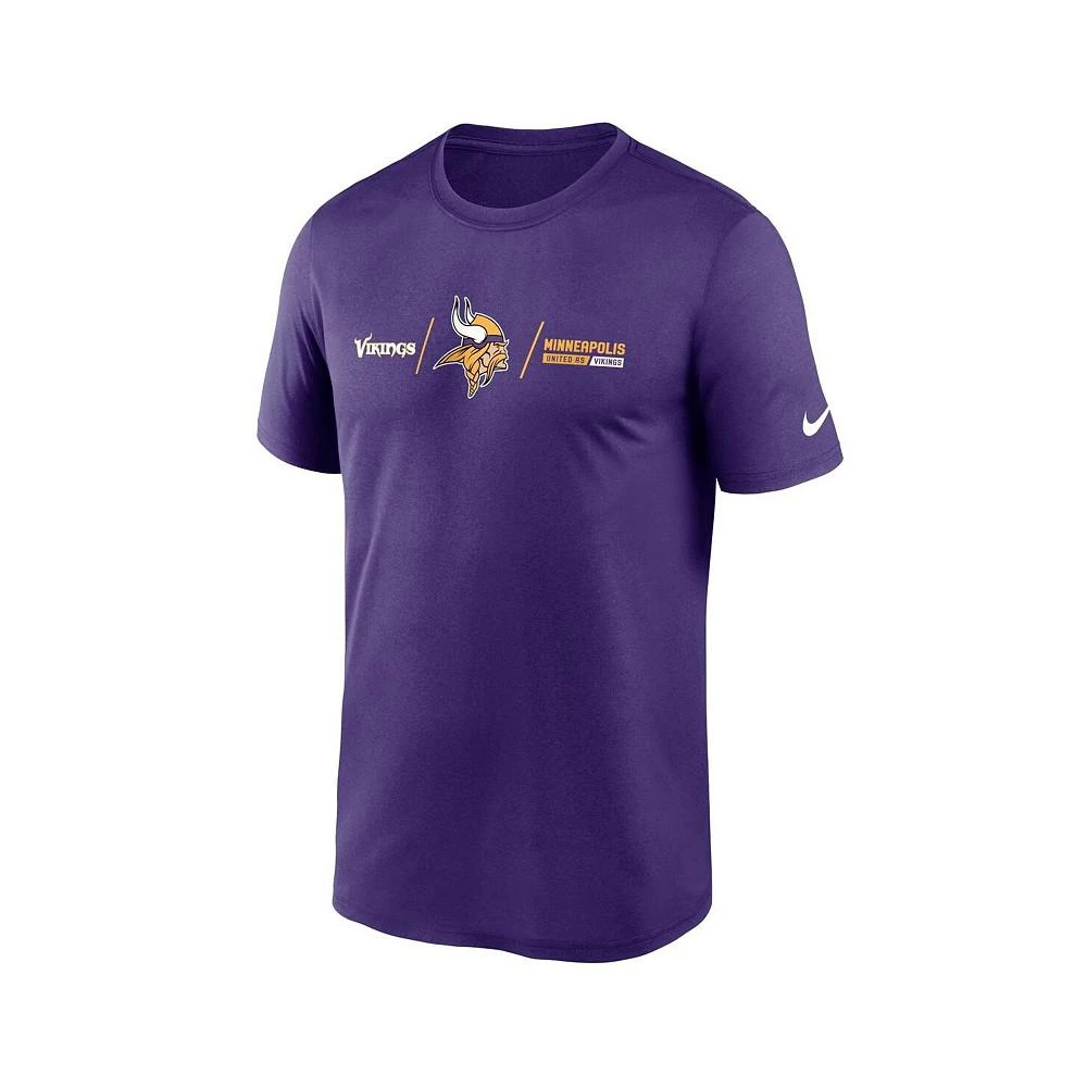 商品NIKE|Men's Purple Minnesota Vikings Horizontal Lockup Legend T-shirt,价格¥300,第3张图片详细描述