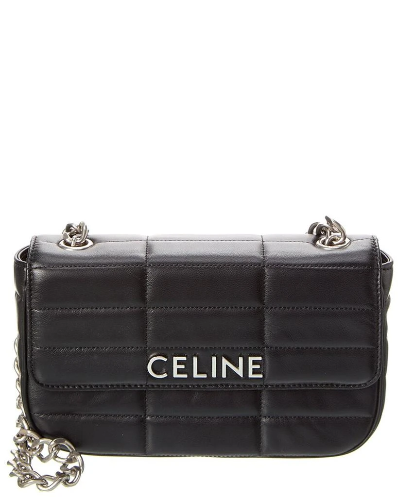 商品Celine|CELINE Monochrome Quilted Leather Shoulder Bag,价格¥18682,第1张图片