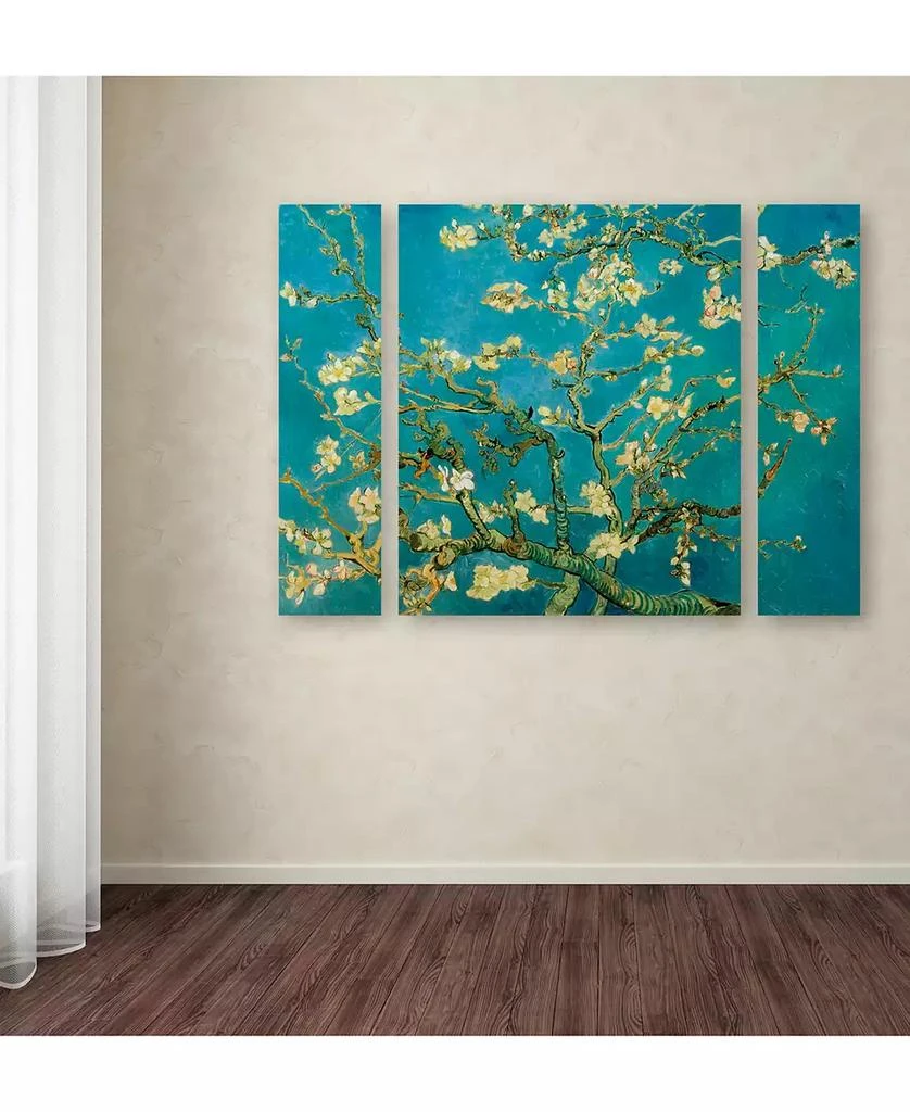 商品Trademark Global|Vincent van Gogh 'Almond Branches In Bloom' Multi Panel Art Set Large - 41" x 30" x 2",价格¥1877,第2张图片详细描述