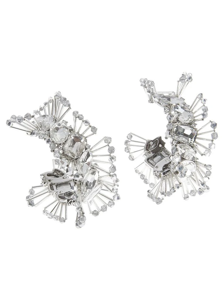 商品AREA|Distressed Crystal Hoop Earrings,价格¥1904,第2张图片详细描述