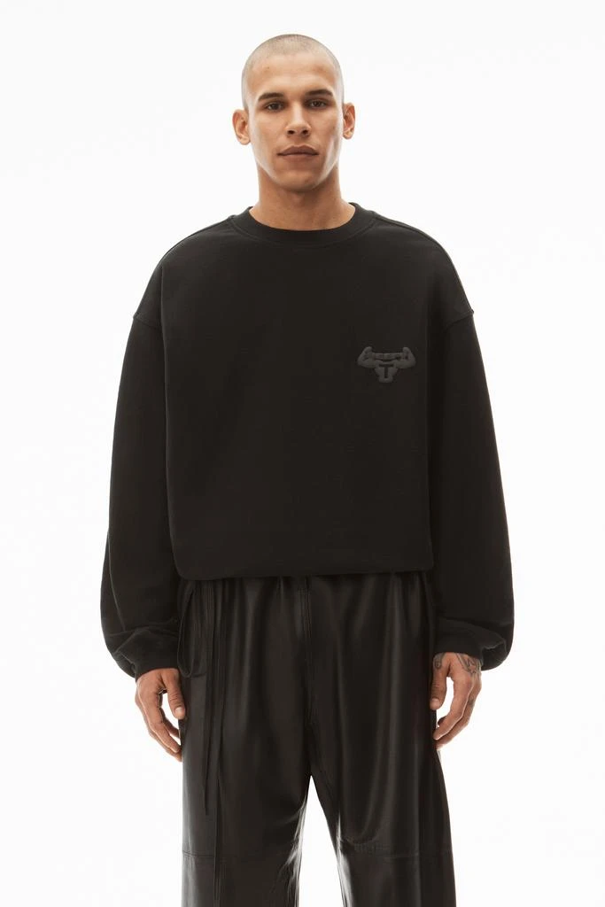 商品Alexander Wang|Beefy Graphic Sweatshirt In Japanese Jersey,价格¥1472,第2张图片详细描述