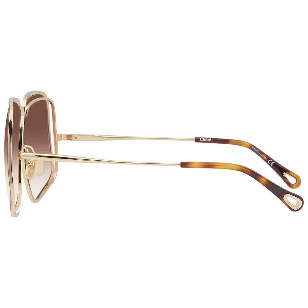 Chloe Orange Gradient Oversized Ladies Sunglasses CH0035SA 003 62商品第3张图片规格展示