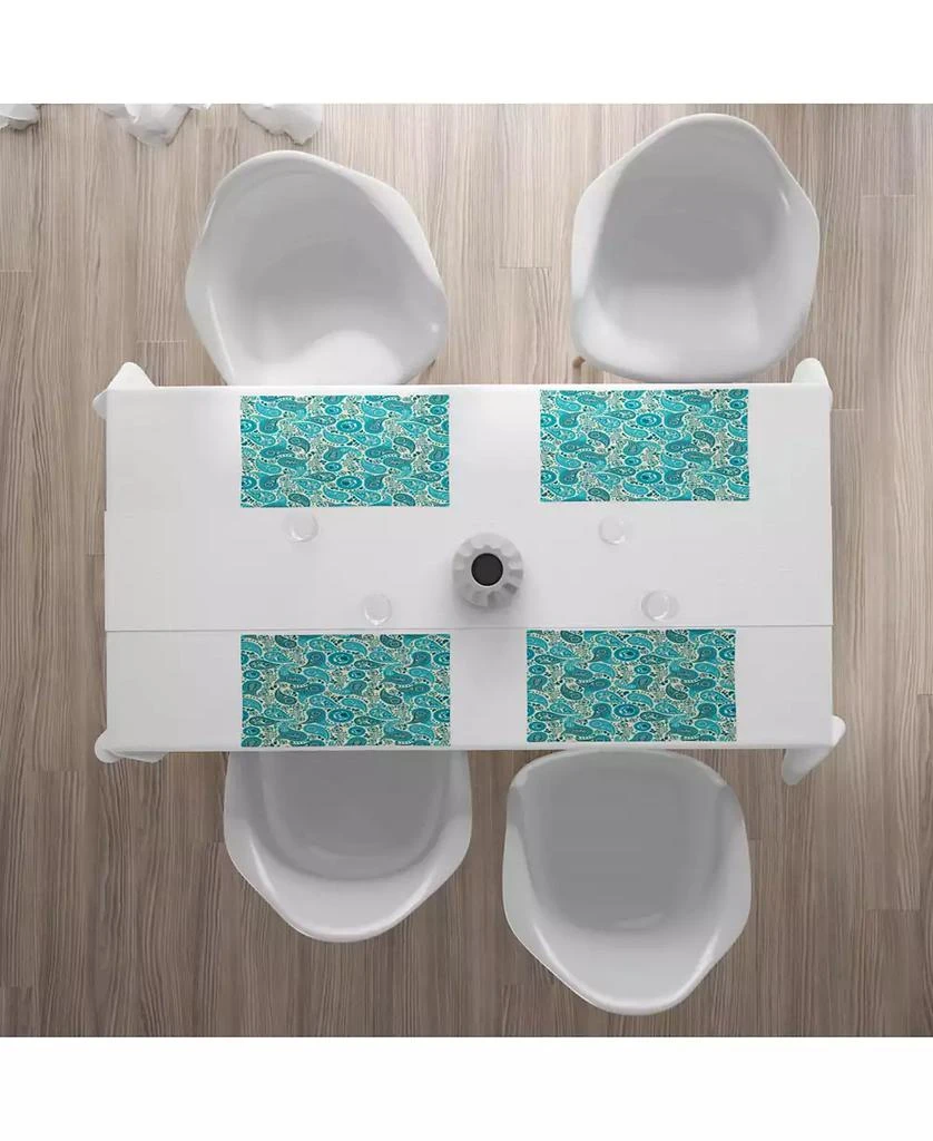 商品Ambesonne|Turquoise Place Mats, Set of 4,价格¥256,第2张图片详细描述