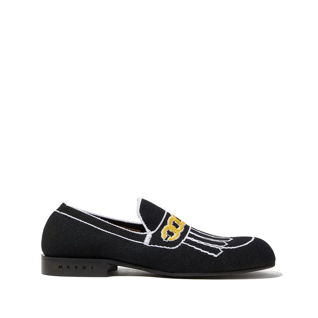 商品Marni|Knit Fabric Low Socks Loafer,价格¥2826,第1张图片