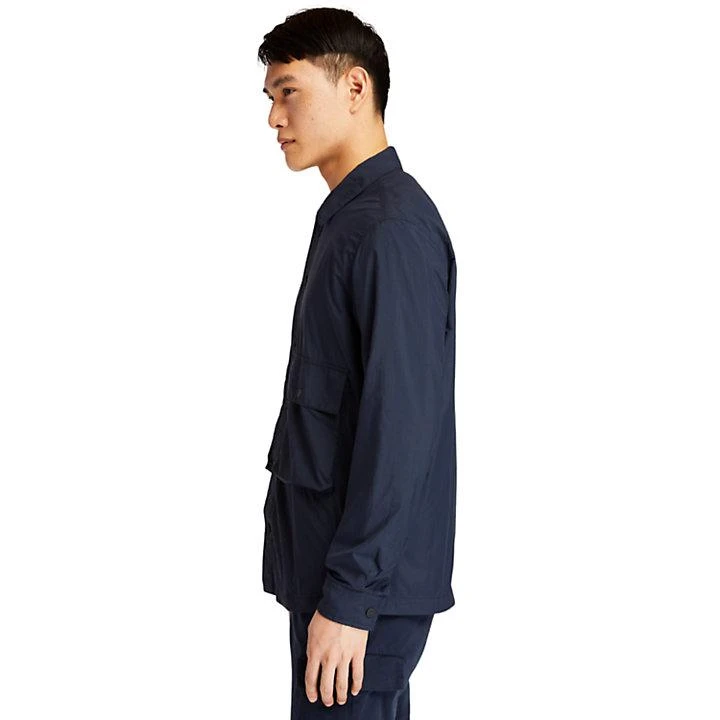 商品Timberland|Solid Shirt Jacket for Men in Navy,价格¥806,第3张图片详细描述