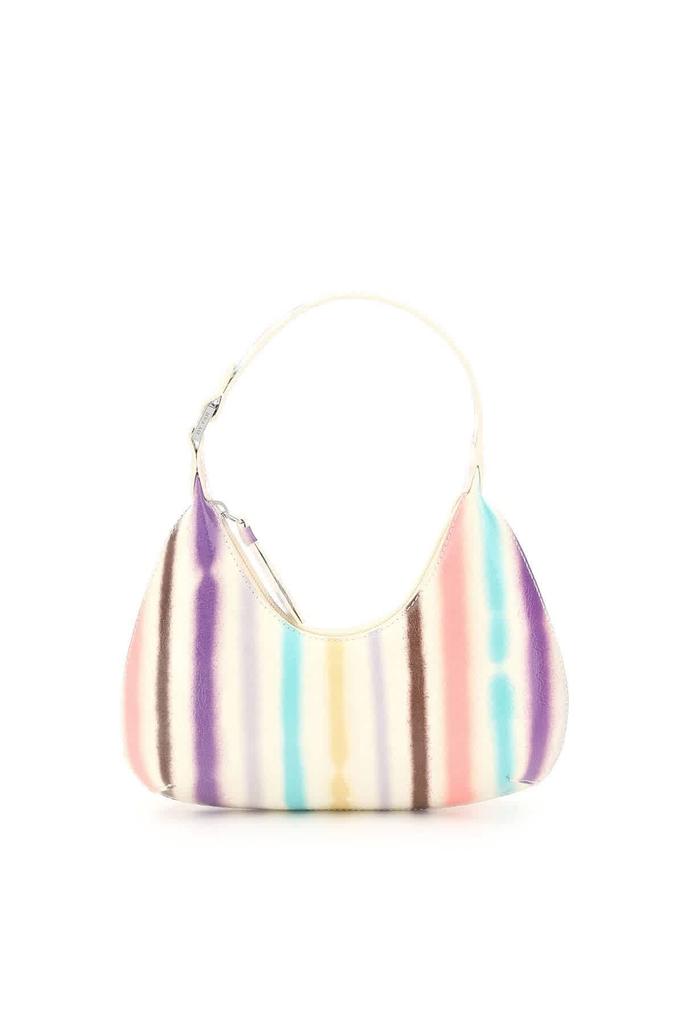 By Far Ivory Ladies Baby Amber Striped Leather Hobo Bag商品第1张图片规格展示