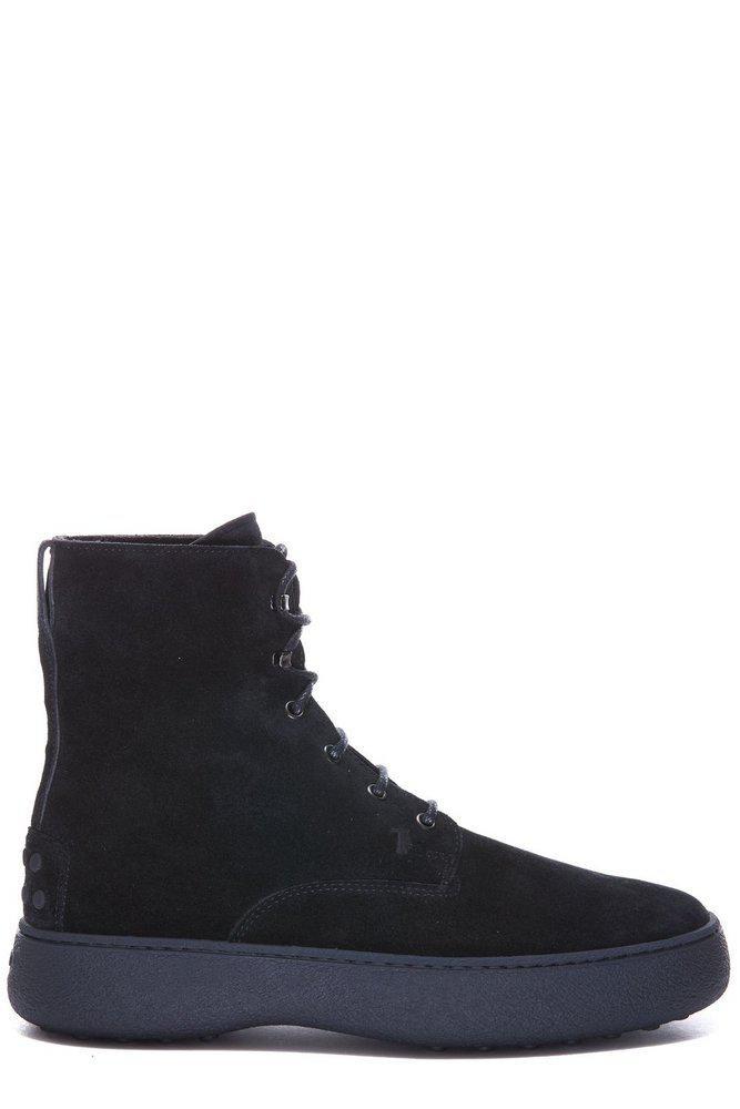 商品Tod's|Tod's Rounded-Toe Lace-Up Boots,价格¥3889,第1张图片