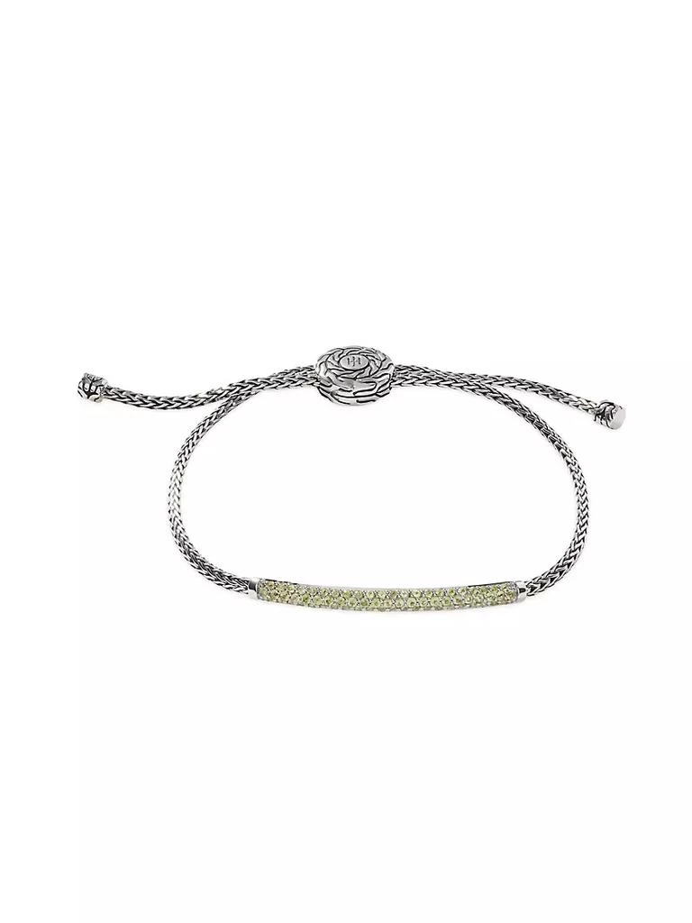 商品John Hardy|Classic Chain Sterling Silver & Peridot Bar Bracelet,价格¥6712,第1张图片