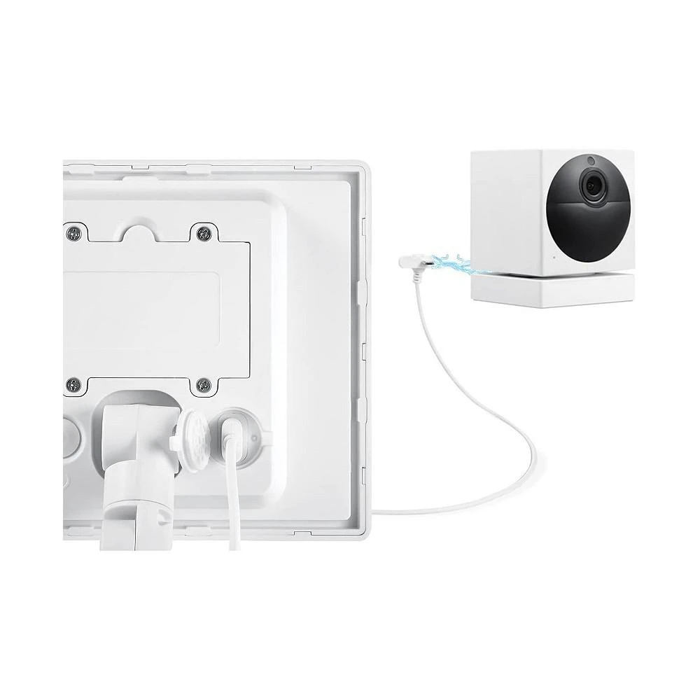 商品Wasserstein|2-in-1 Floodlight and Solar Panel Charger for Wyze Cam Outdoor (White) (Outdoor Security Camera NOT Included),价格¥449,第2张图片详细描述