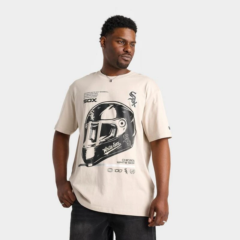 商品New Era|Men's New Era Chicago White Sox MLB Modern Speed Helmet T-Shirt,价格¥222,第1张图片