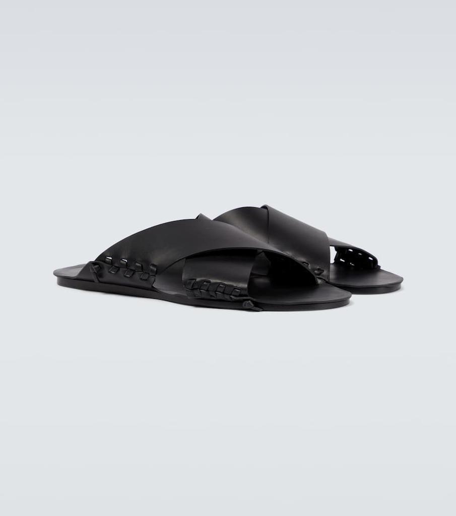商品Jil Sander|皮革系带凉鞋,价格¥2684,第7张图片详细描述
