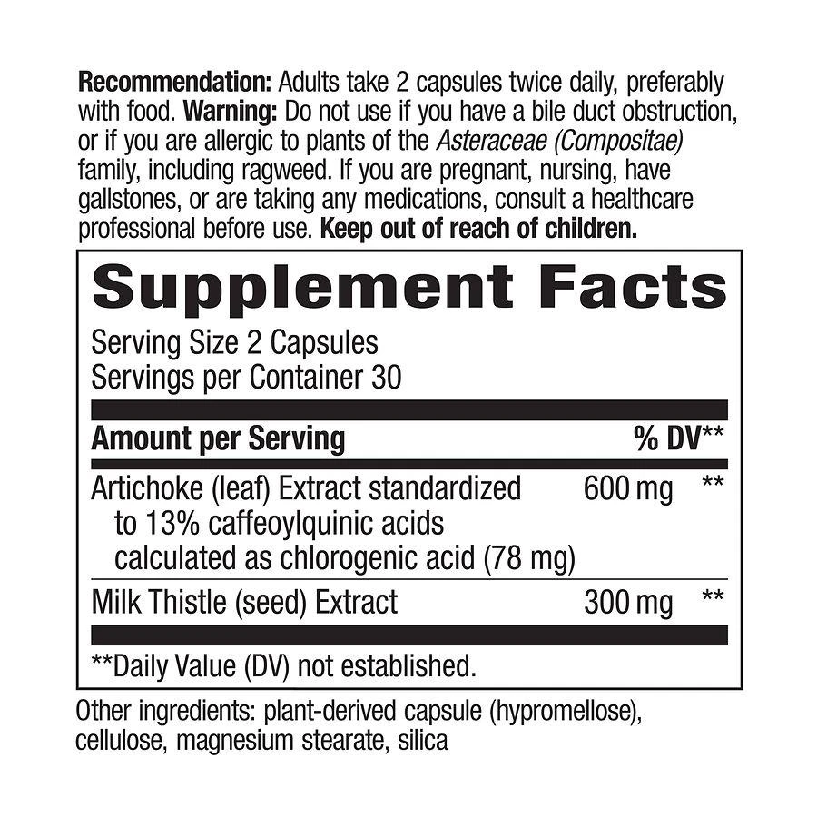 商品Nature's Way|Artichoke Standardized, Vegan Capsules,价格¥75,第4张图片详细描述