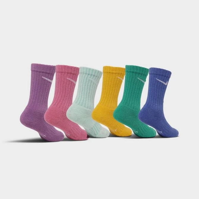 商品NIKE|Kids' Toddler Nike Dri-FIT Crew Socks (6-Pack),价格¥75,第2张图片详细描述