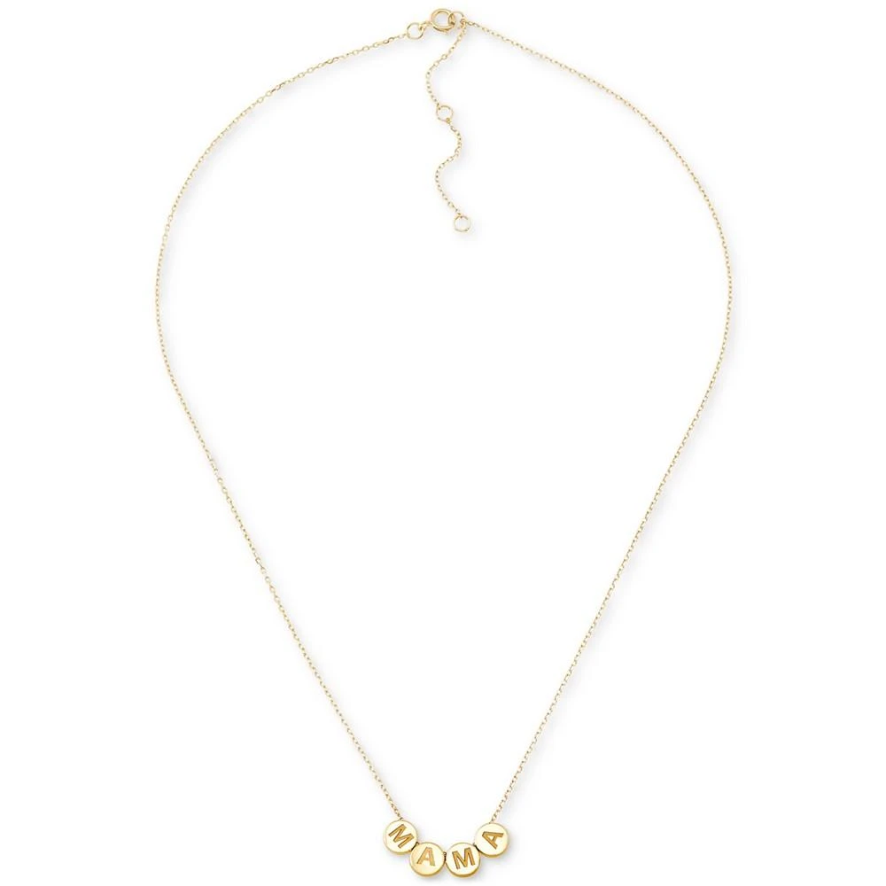商品Macy's|Mama Four Disc Sliding Pendant Necklace in 10k Gold, 16" + 2" extender,价格¥1585,第3张图片详细描述