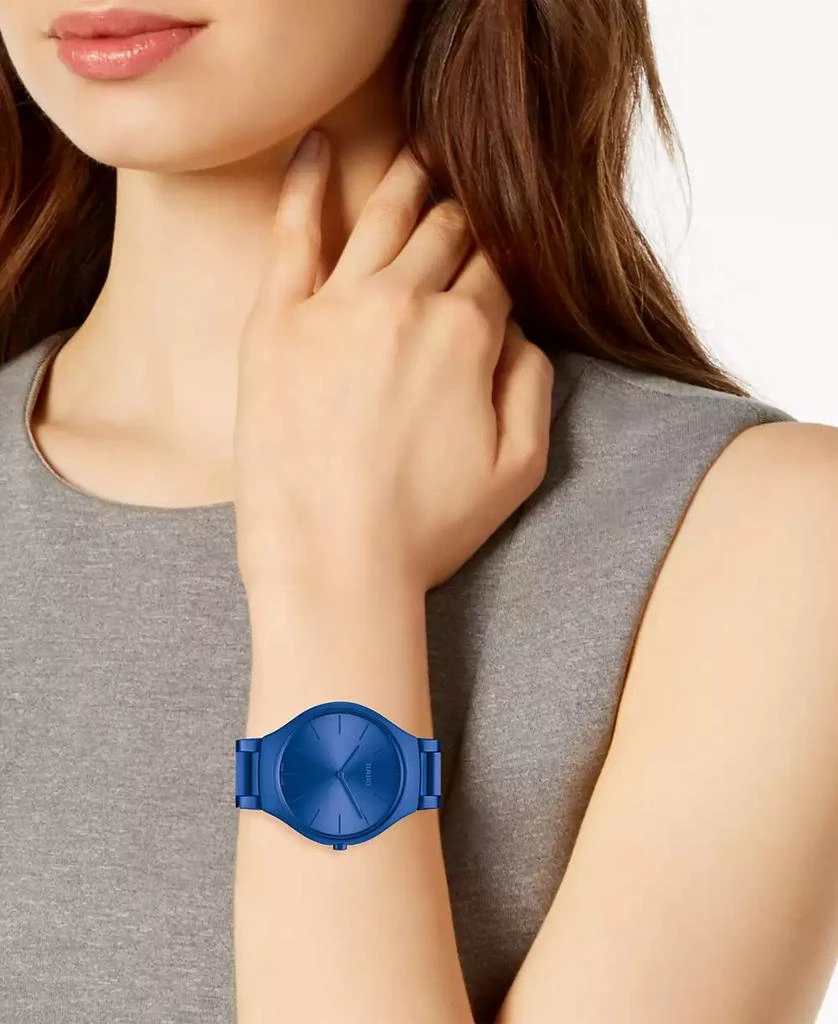 商品Rado|Unisex Swiss True Thinline Les Couleurs Le Corbusier Blue High-Tech Ceramic Bracelet Watch 39mm,价格¥12573,第5张图片详细描述