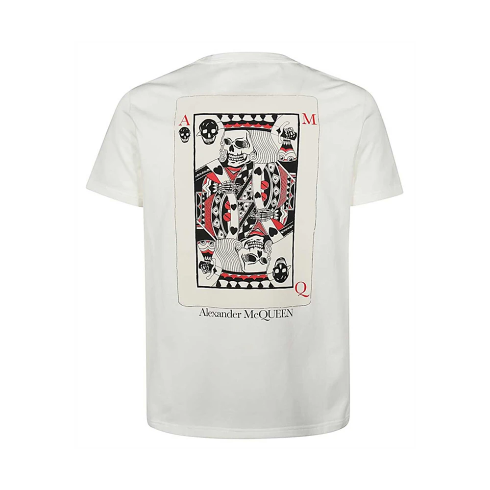 Alexander McQueen 亚历山大·麦昆 男士白色印花短袖T恤 624179-QPZ64-0900 商品