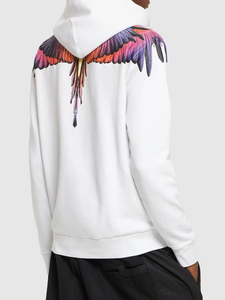 商品Marcelo Burlon|Icon Wings Print Cotton Hoodie,价格¥3023,第2张图片详细描述