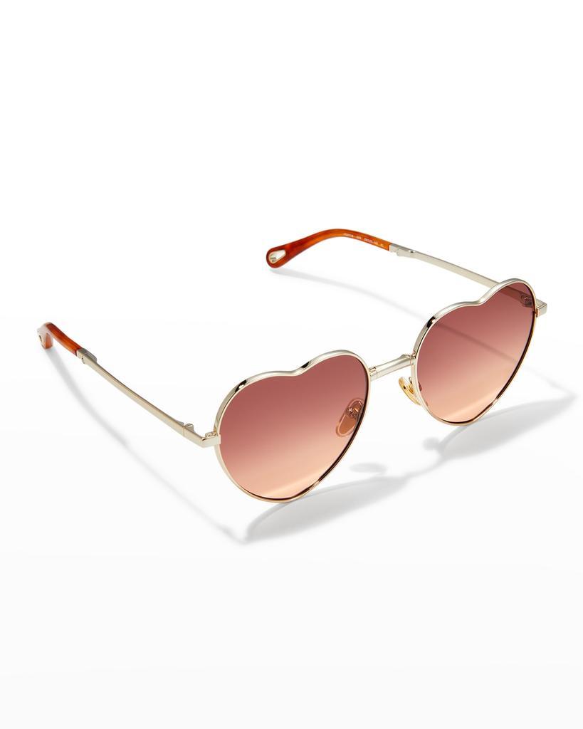 商品Chloé|Heart Metal-Acetate Sunglasses,价格¥4407,第1张图片
