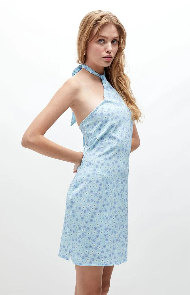 商品Daisy Street|Blue Halter Neck Mini Dress,价格¥144,第2张图片详细描述