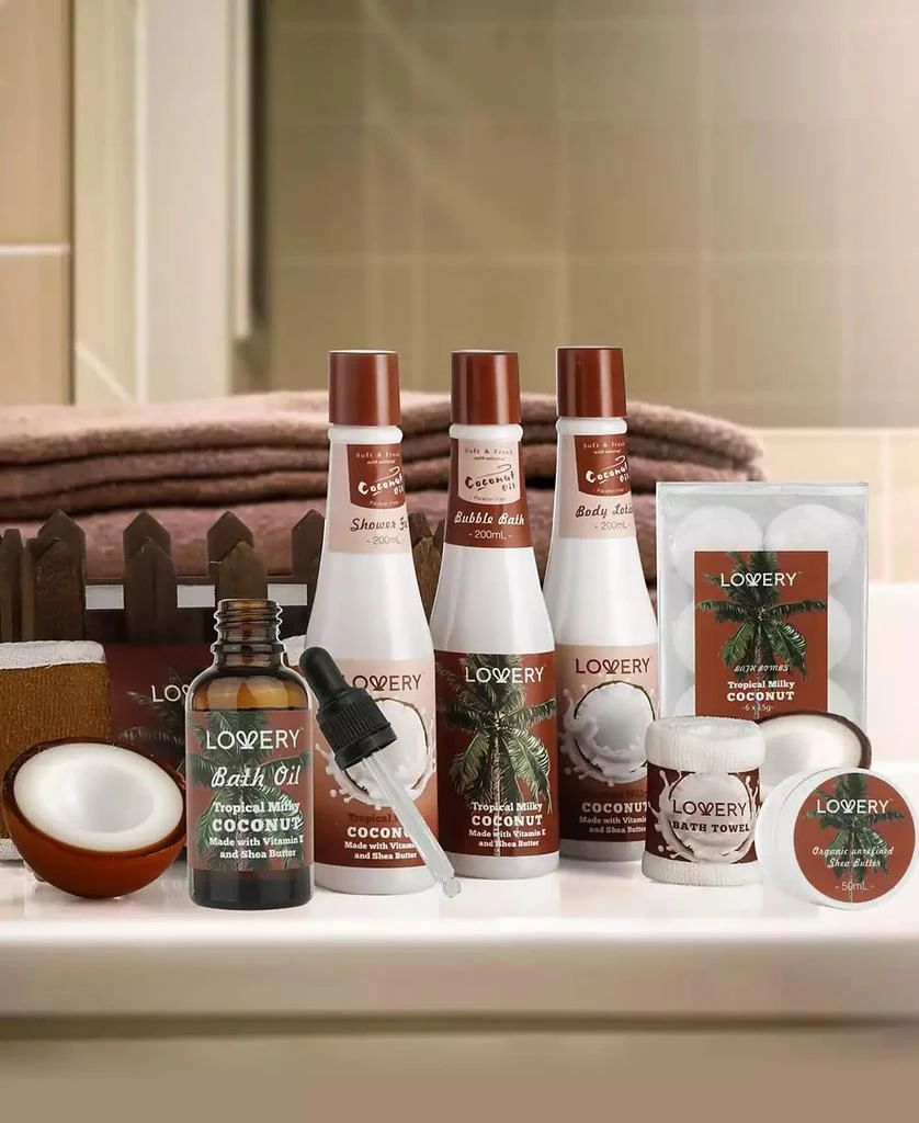 商品Lovery|16-Pc. Coconut Home Spa Body Care Gift Set,价格¥208,第2张图片详细描述