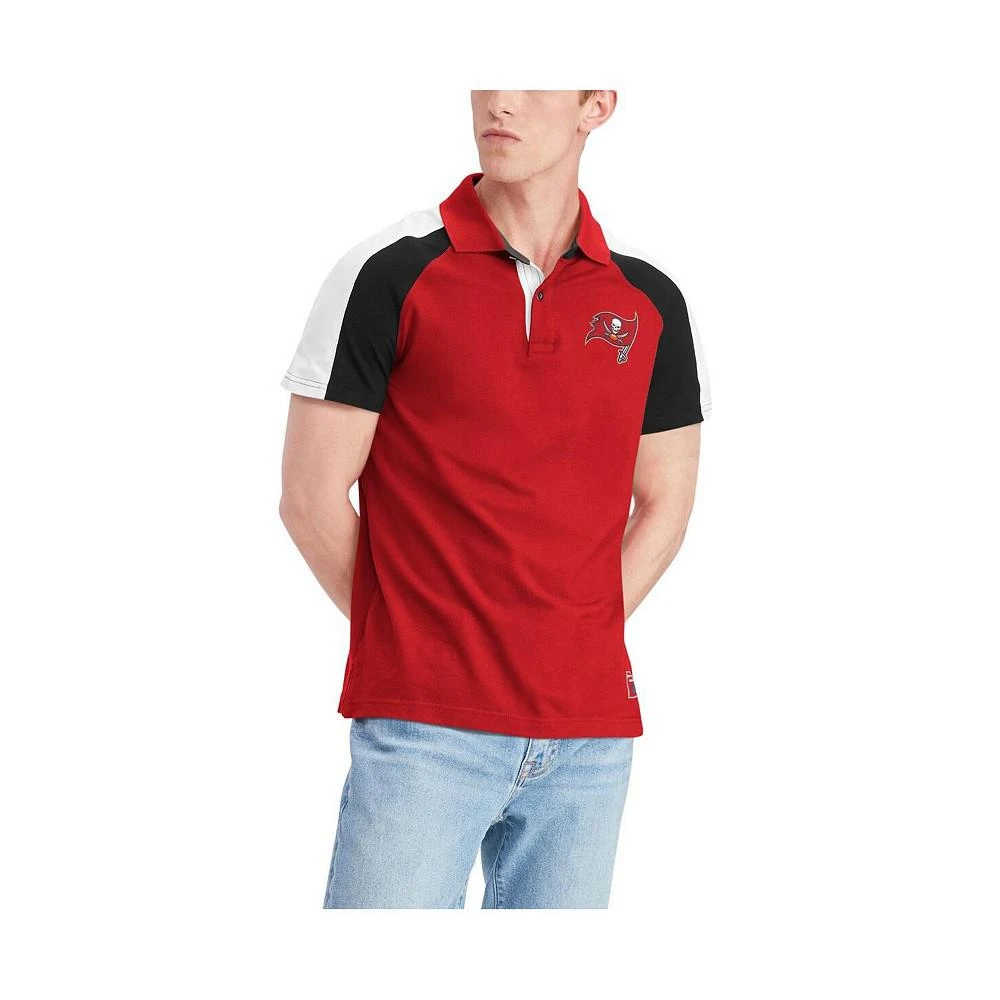 商品Tommy Hilfiger|Men's Red, White Tampa Bay Buccaneers Holden Raglan Polo Shirt,价格¥390,第4张图片详细描述