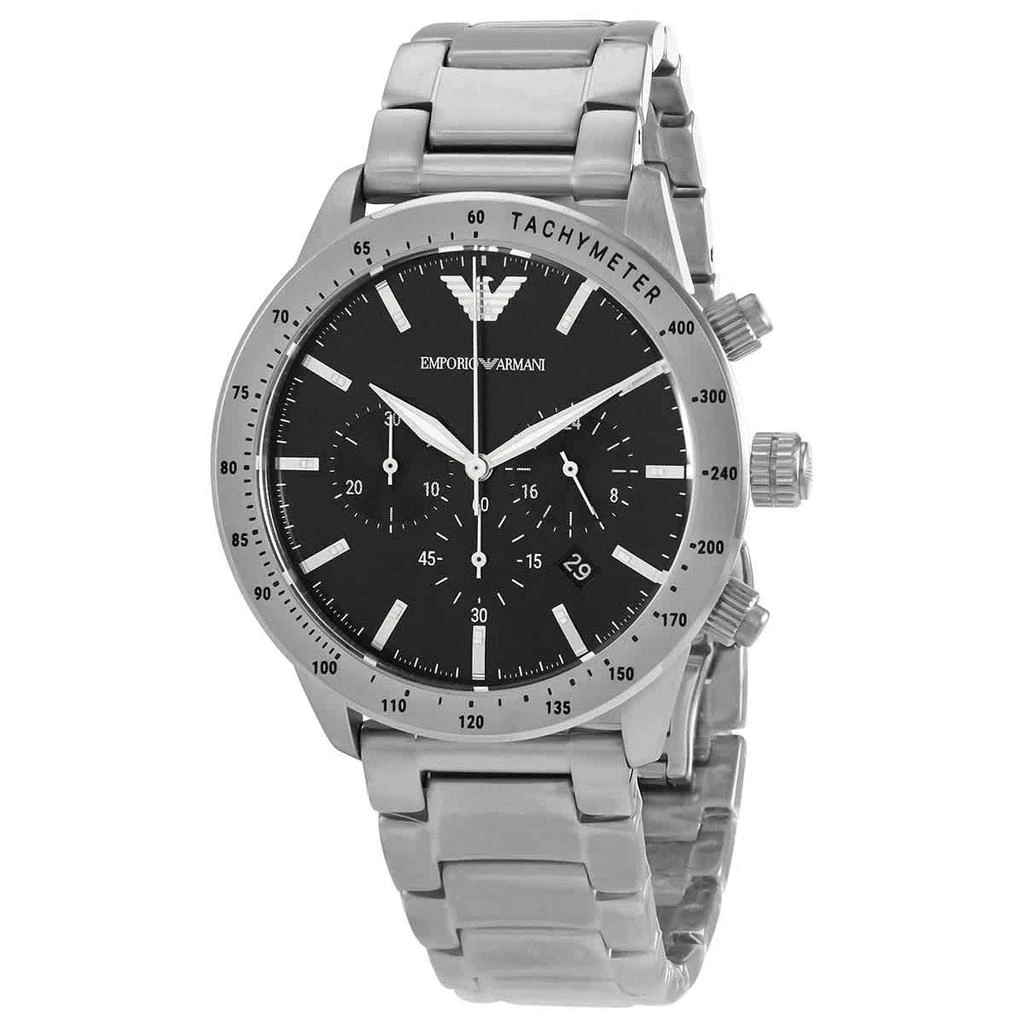 商品Emporio Armani|Chronograph Quartz Black Dial Men's Watch AR11241,价格¥1170,第1张图片