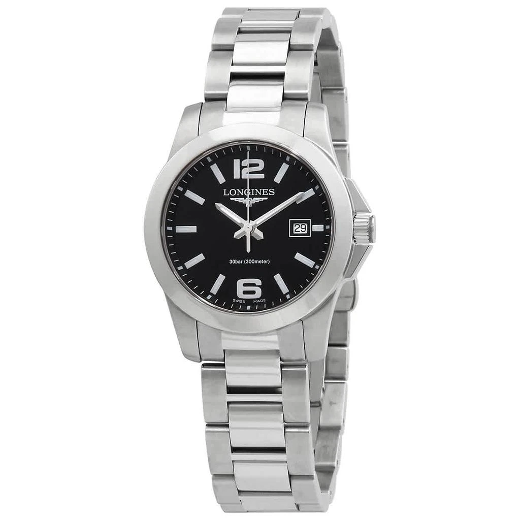 商品Longines|Longines Conquest Quartz Black Dial Ladies Watch L33764586,价格¥3794,第1张图片