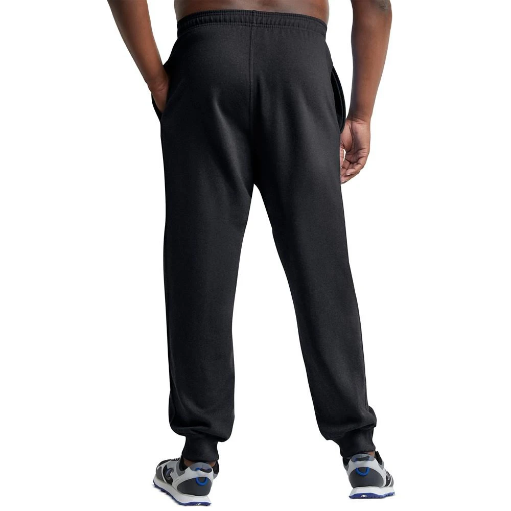 商品CHAMPION|Men's Big & Tall Powerblend Standard-Fit Logo-Print Fleece Joggers,价格¥368,第2张图片详细描述