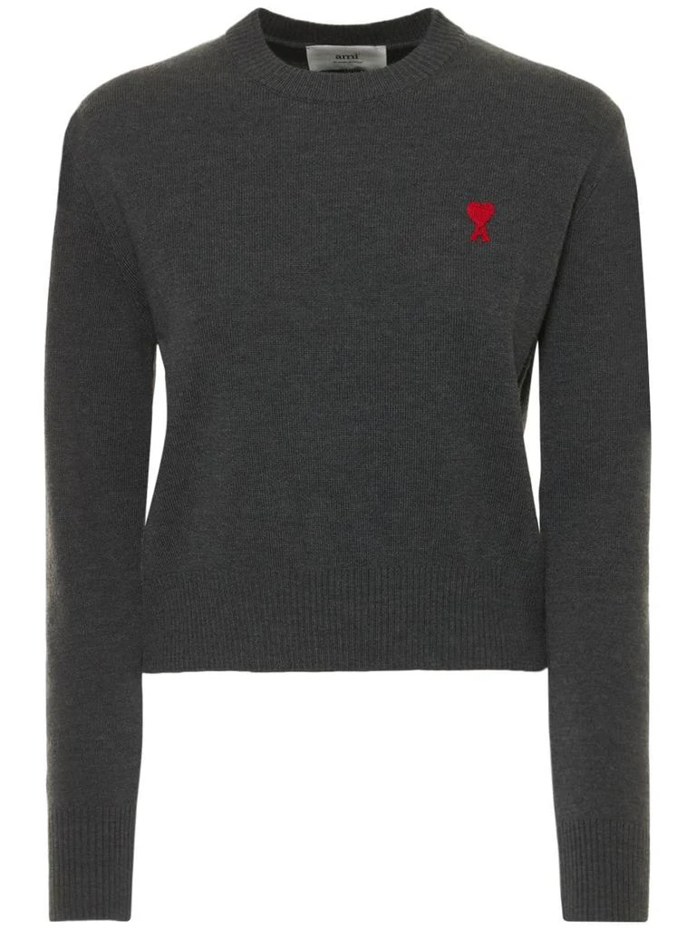 商品AMI|Ami De Coeur Wool Knit Sweater,价格¥2912,第1张图片