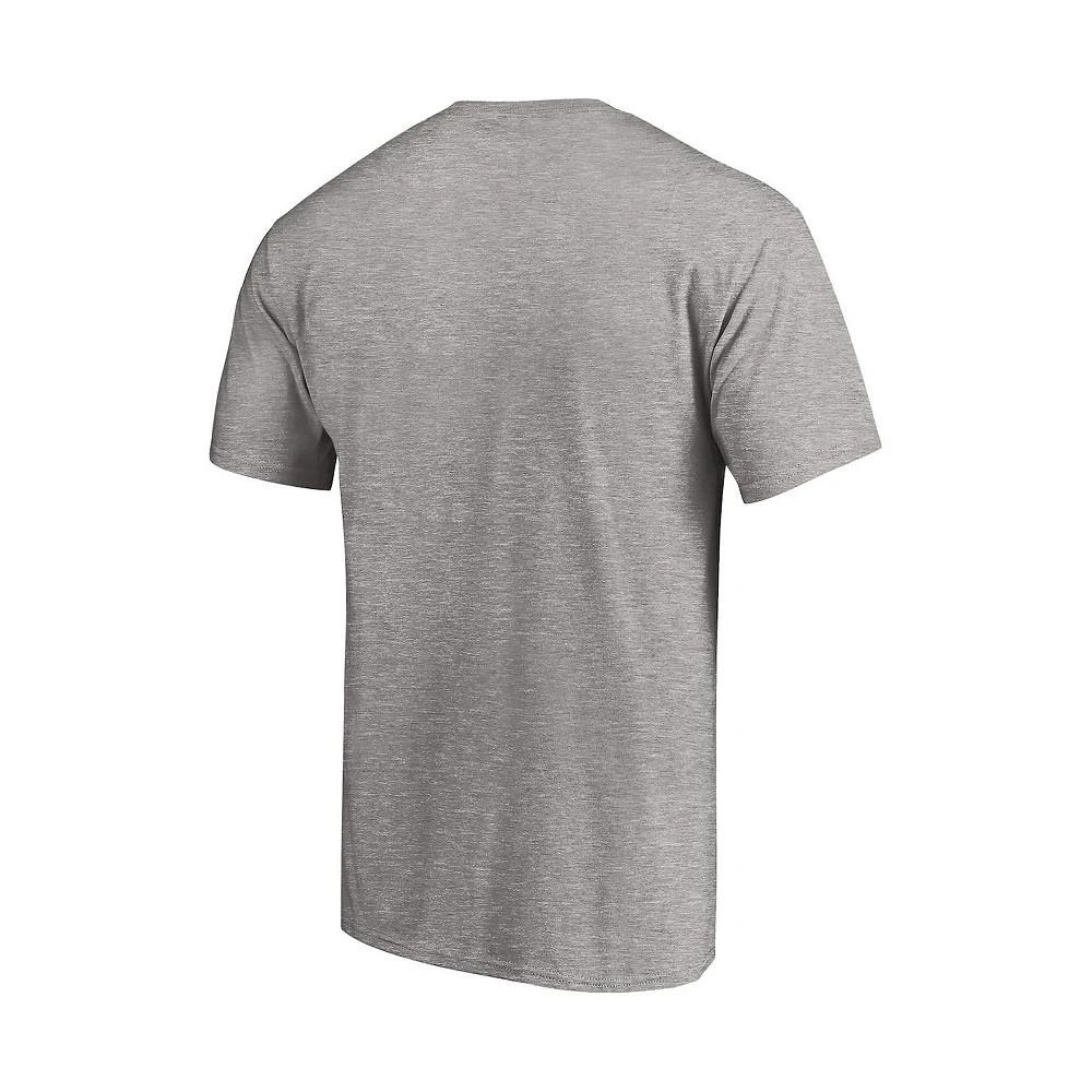 商品Majestic|Men's Heather Gray Dallas Cowboys Hometown Collection State Shape T-shirt,价格¥157,第3张图片详细描述