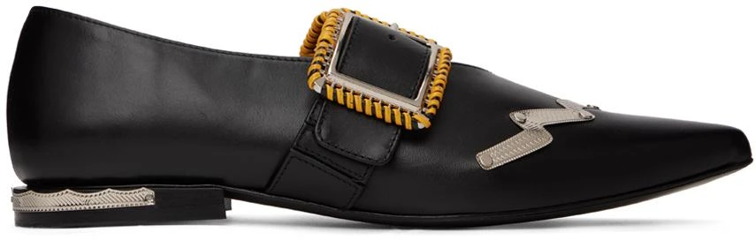 商品Toga Pulla|Black Embellished Ballerina Flats,价格¥1055,第1张图片