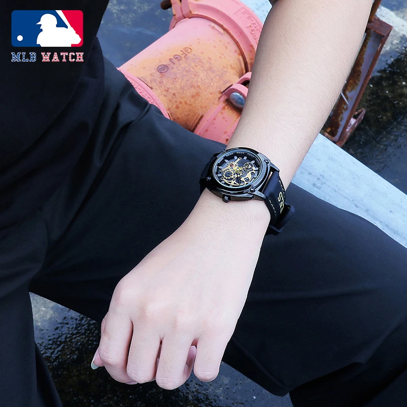 MLB 美职棒 MT 系列街头个性指针手表工业风镂空防水石英男表欧美表 商品