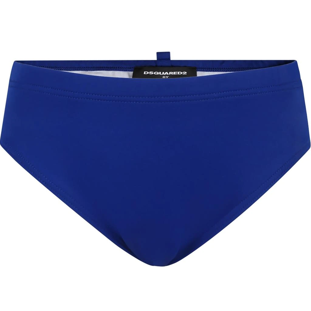 商品DSQUARED2|Blue Swim Briefs For Boy With Logo,价格¥780,第2张图片详细描述