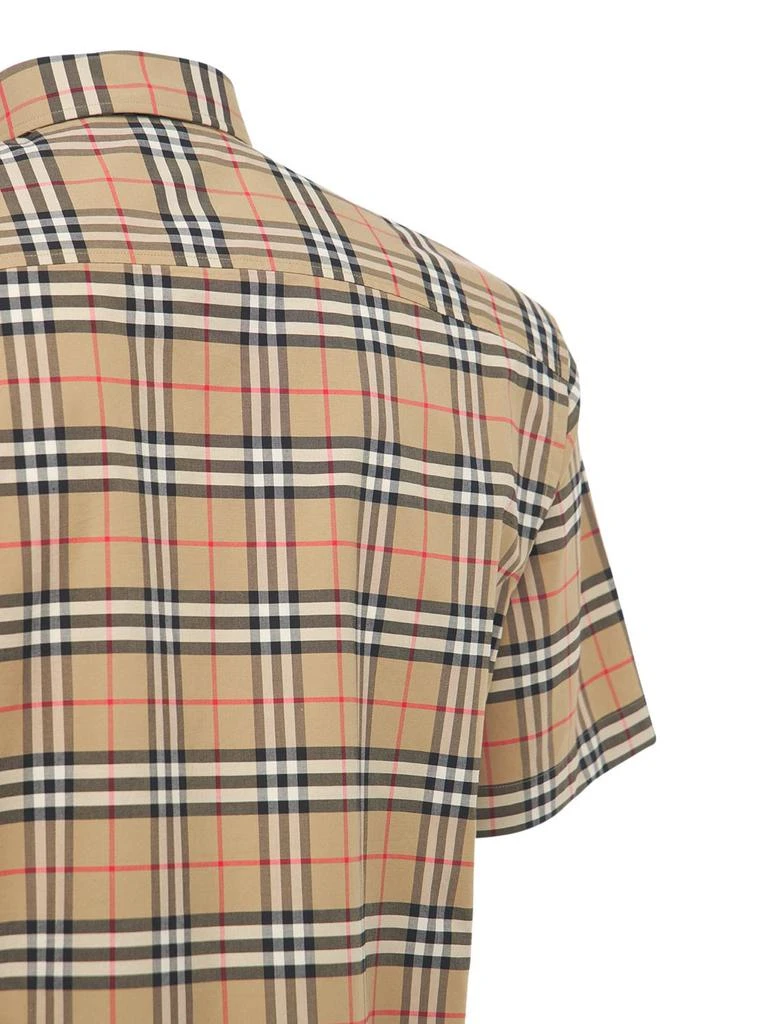 商品Burberry|Check Print Simpson Cotton S/s Shirt,价格¥4658,第5�张图片详细描述