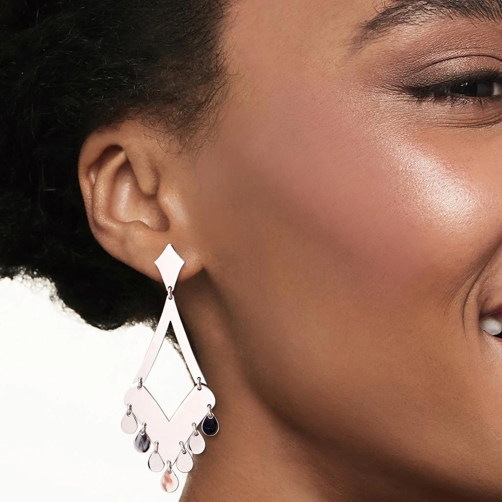 商品Ross-Simons|Ross-Simons Italian Sterling Silver Diamond-Shaped Drop Earrings,价格¥787,第2张图片详细描述