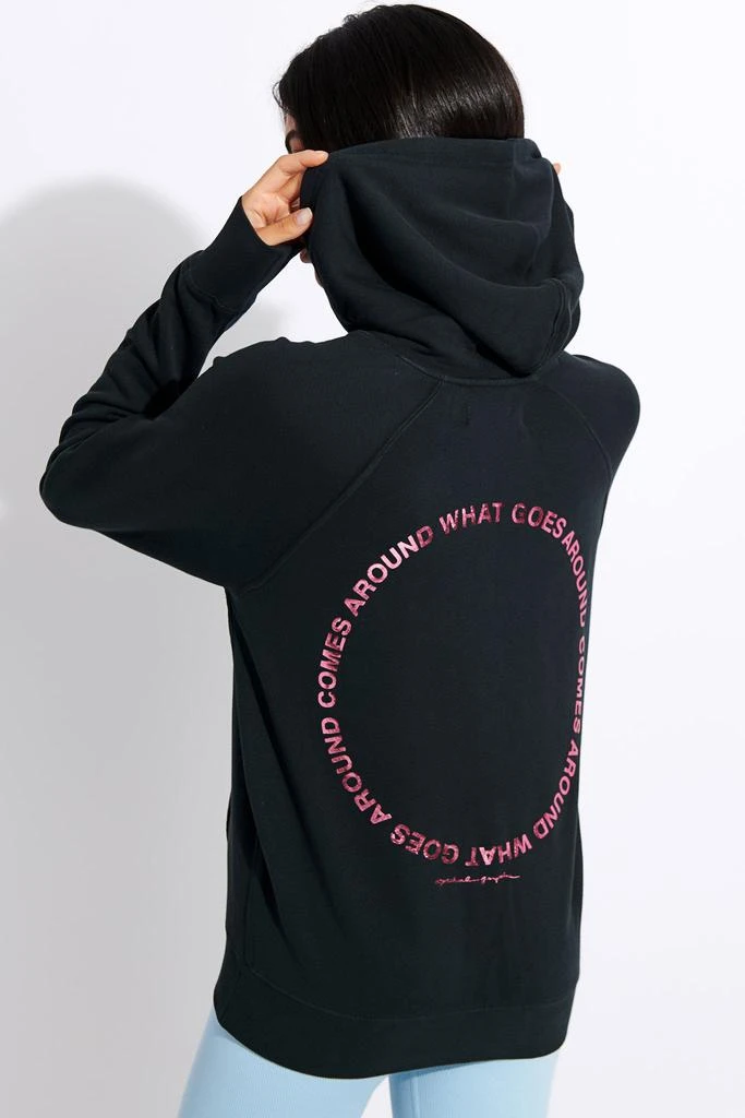 商品Spiritual Gangster|Comes Around Classic Hoodie - Vintage Black,价格¥862,第3张图片详细描述