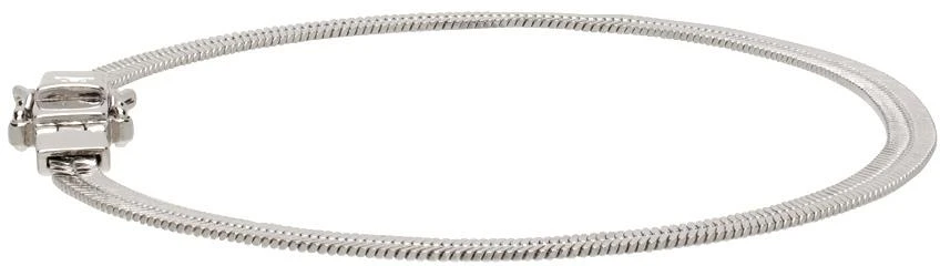 商品Tom Wood|Silver Herringbone Bracelet,价格¥1283,第5张图片详细描述