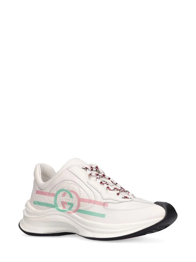商品Gucci|50mm Gucci Run Leather Sneakers,价格¥8304,第2张图片详细描述