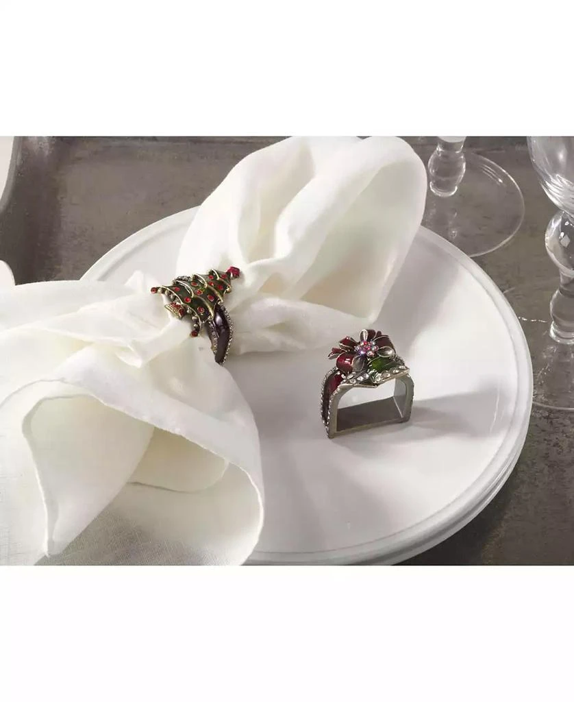 商品Saro Lifestyle|Christmas Design Napkin Ring, Set of 4,价格¥260,第3张图片详细描述