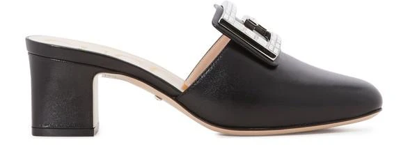 商品Gucci|Leather mules,价格¥6395,第1张图片