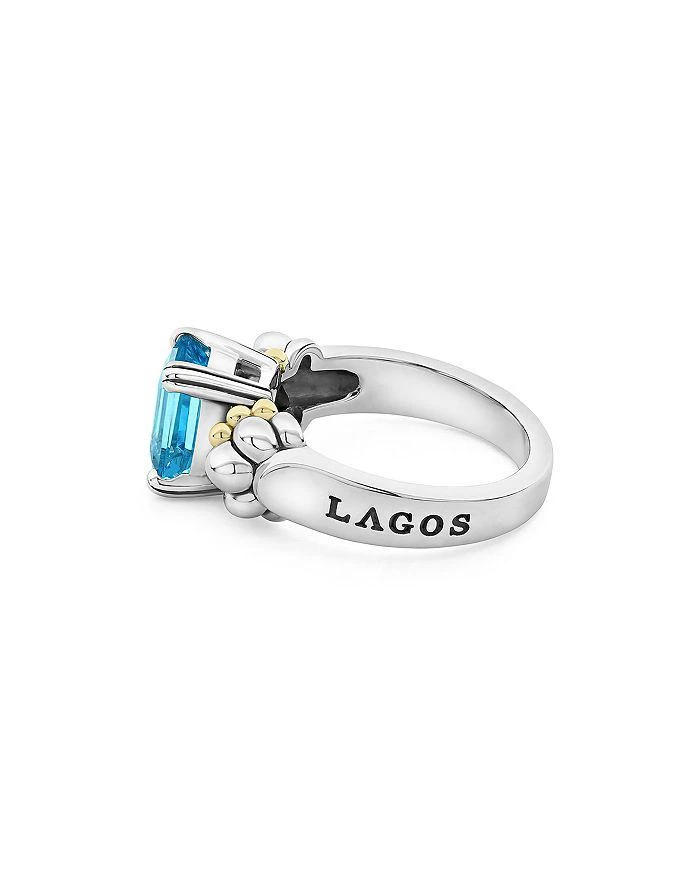 商品LAGOS|Sterling Silver & 18K Yellow Gold Glacier Blue Topaz Ring,价格¥3763,第3张图片详细描述