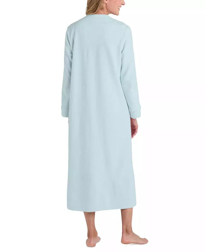 商品Miss Elaine|Plus Size Embroidered Waffle-Knit Robe,价格¥302,第2张图片详细描述