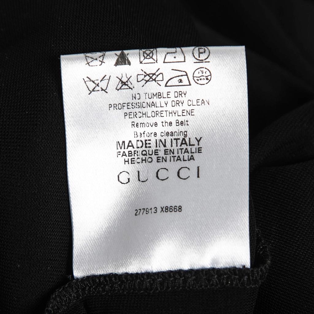Gucci Black Crepe Drape Detail Sleeveless Dress S商品第6张图片规格展示