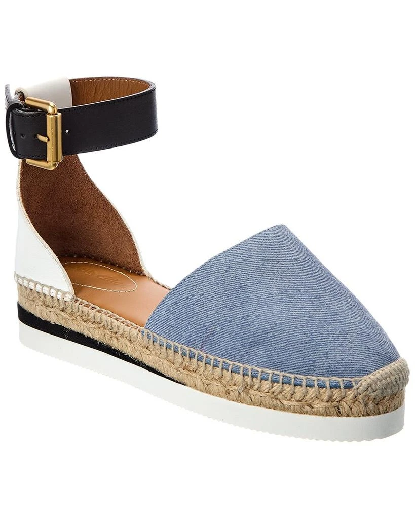 商品See by Chloé|See by Chloé Canvas & Leather Espadrille,价格¥1122,第1张图片