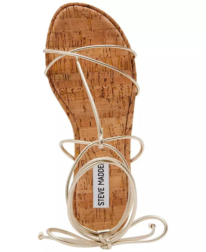 商品Steve Madden|Women's Myrtle Lace-Up Flat Sandals,价格¥661,第4张图片详细描述