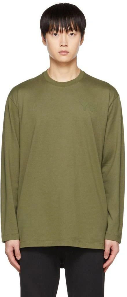 商品Y-3|Green Classic Long Sleeve T-Shirt,价格¥540,第1张图片