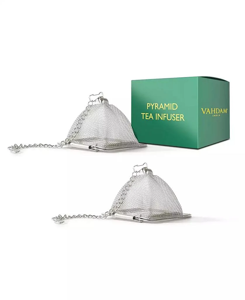 商品Vahdam Teas|Transparent Pyramid Tea Infuser, Set of 2,价格¥240,第1张图片