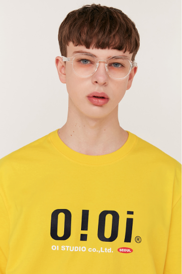 【享贝家】OIOI 休闲宽松短袖T恤 男女同款 黄色 T-SHIRTS-YELLOW商品第2张图片规格展示